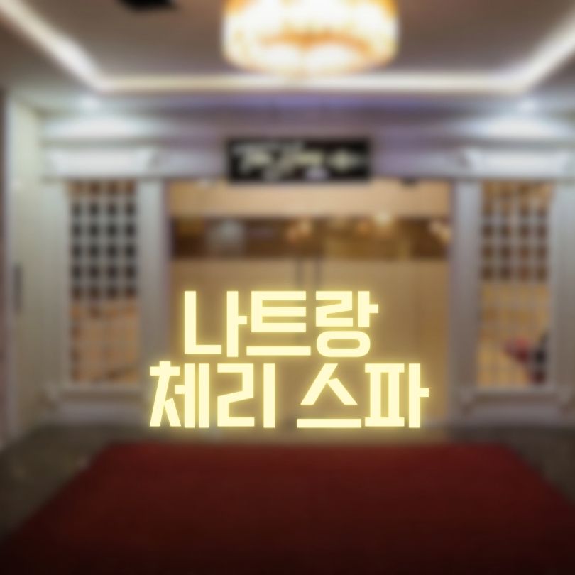 나트랑 체리스파 때밀이 코스부터 후기 가격까지