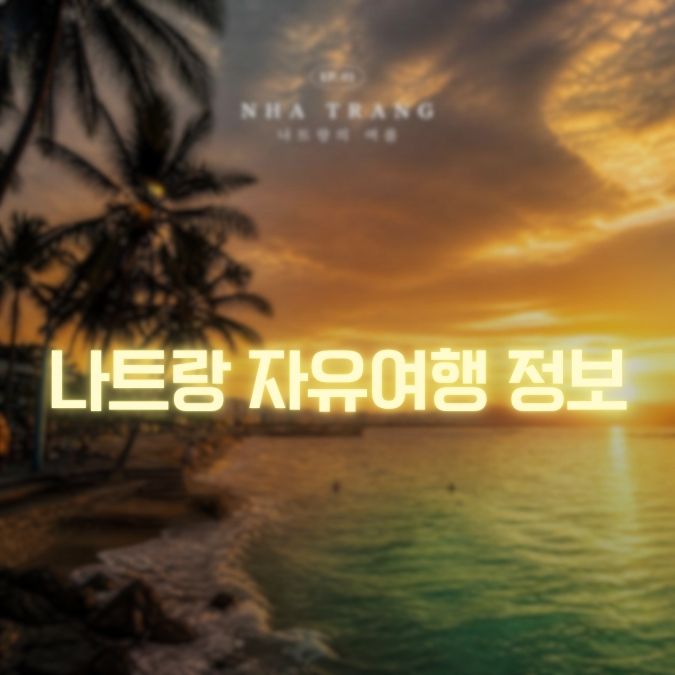 나트랑 자유여행 처음부터 끝까지 직접 준비하는 실전 가이드