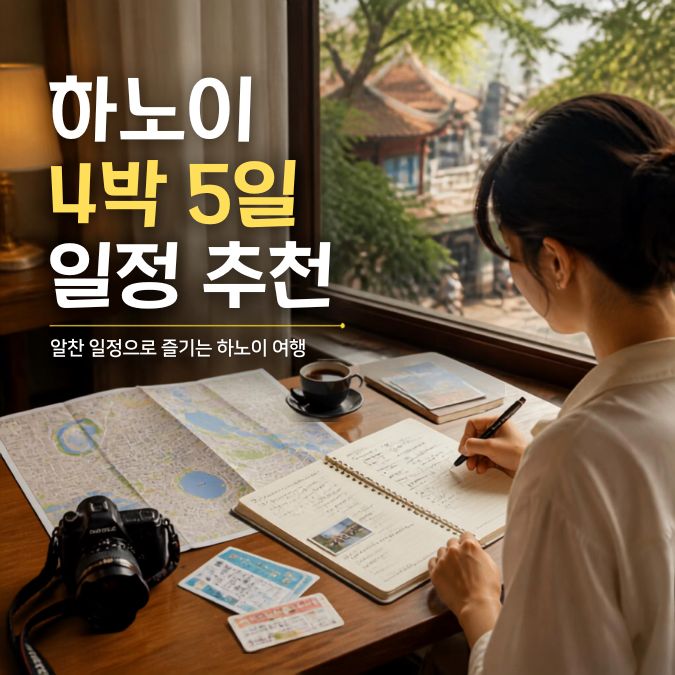 하노이 4박 5일 일정 추천｜시내 이틀·외곽 하루·여유 시간 배분